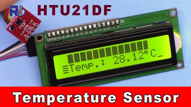 Video thumbnail for Display temperature from HTU21D as bargraph  on LCD with Arduino RJT180
