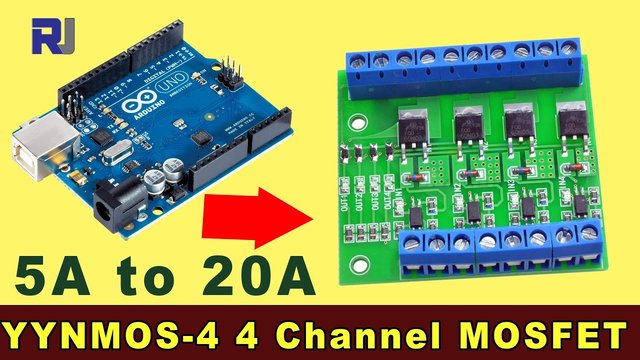 Video thumbnail for How to use MOSFET Button IRF540  to control 5A to 20A DC Motor or LED light strip - RJT338