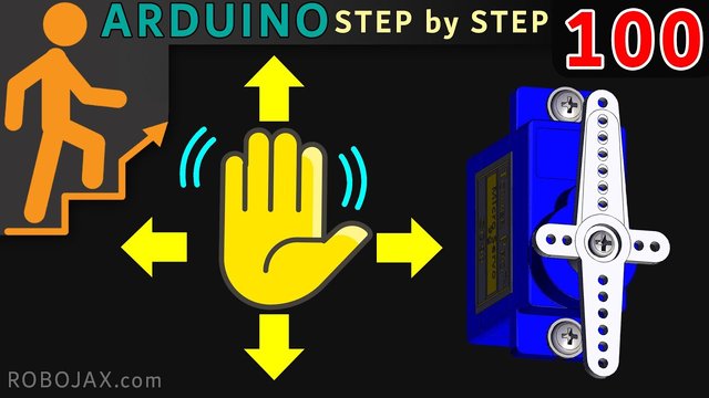 Video thumbnail for Lesson 100: Control Servo Motor with your hand gesture  Sensor and ambient light APDS-9960 -RJT434