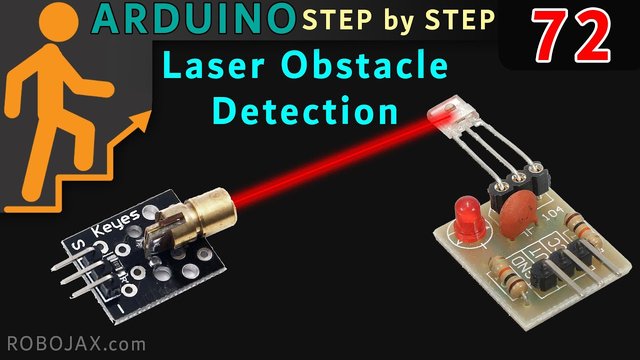 Video thumbnail for Lesson 72: Obstacle detection using Laser Transmitter and receiver- RJT474