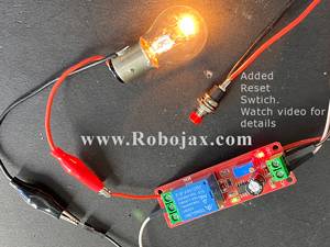 NE555 12V Relay Timer with reset swtich