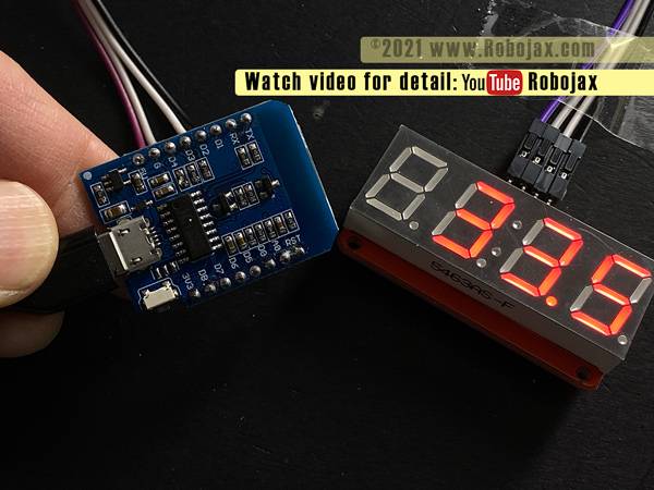 Digital clock with HT16K33 ESP8166: D1 Mini float value