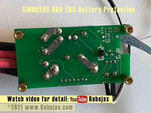 SIN9020S Battery Protection Relay module: Vottom view