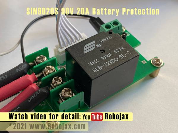 SIN9020S Battery Protection Relay module:Relay side view