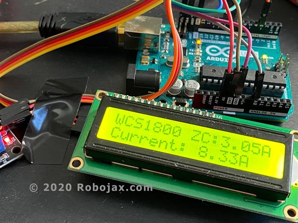 LCD displaying the current 