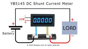 Connecting Shunt to YB5140 Meter to 5V, 12V or 24V
