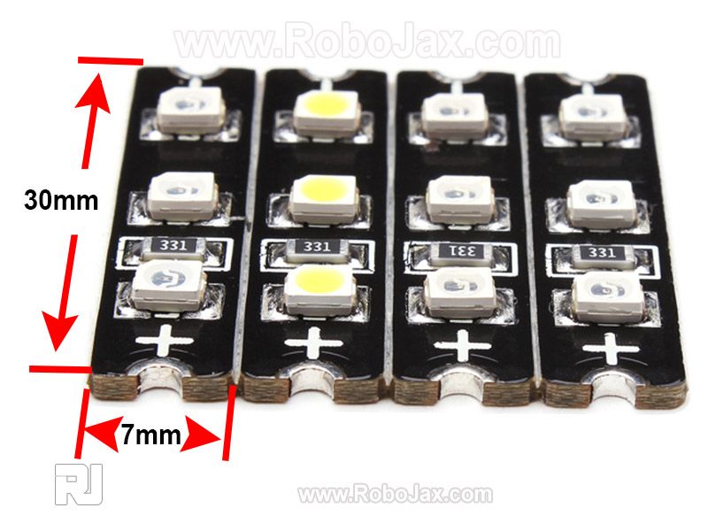 4x Diatone 4-color LED decoration light board strip PCB