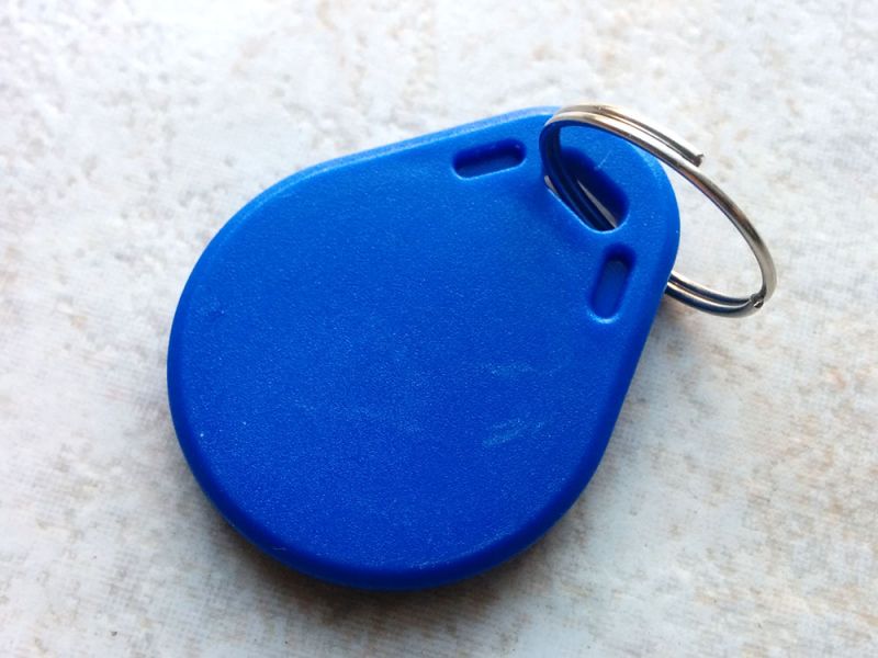 RFID tag keychaine blue