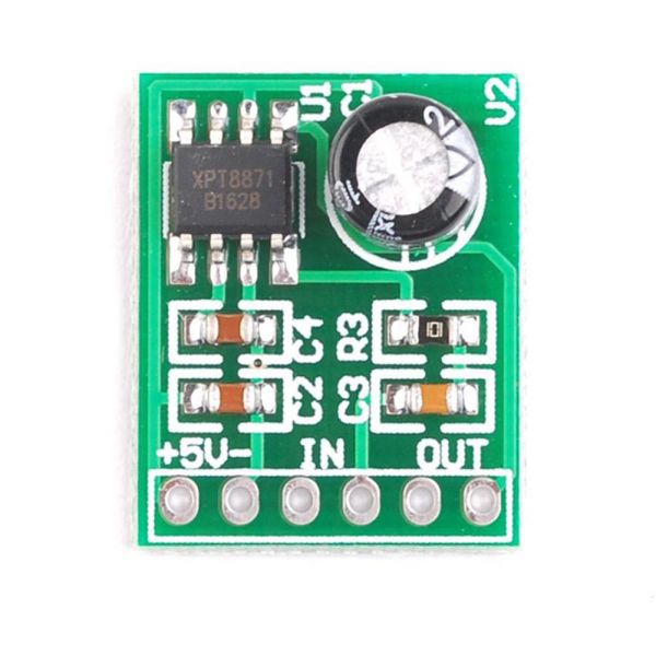 Robojax XPT8871 5W Mini Audio Power Amplifier Board 3-5V Module (single channel)