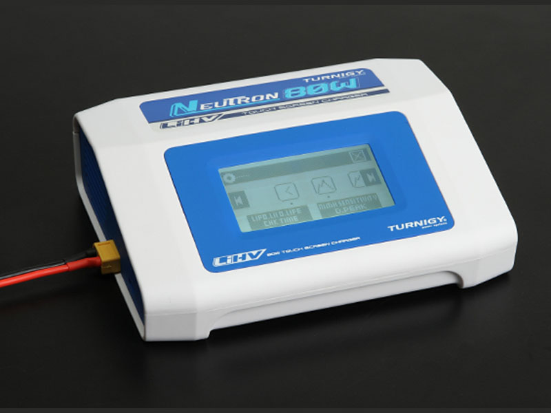 Turnigy Neutron 80W touch-screen LiPo battery charger with AC adapter