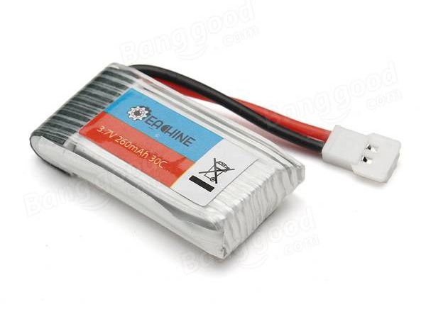 Eachine H8 3.7V 260mAh 1S LiPo battery
