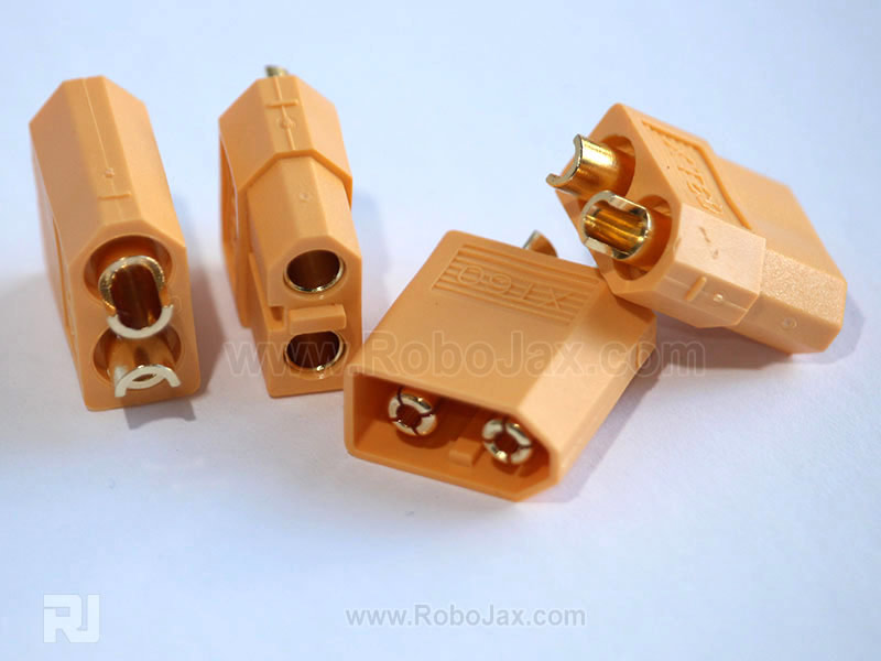 2 pairs (4 pieces) XT60 connectors, male/female