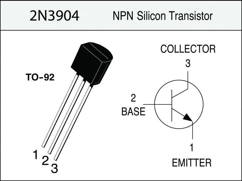 10 pieces 2N2222 NPN transistors and 10 pieces 2N2907 PNP transistors