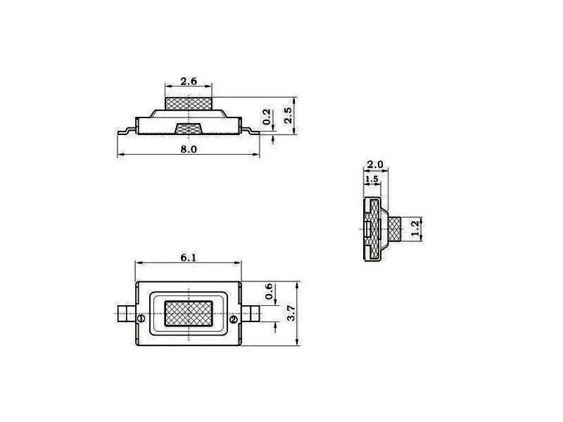 SMD key push button switch 6x3x2.5mm
