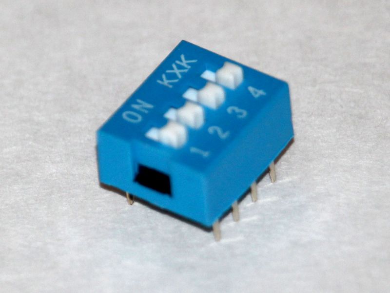 4 bit Dip Switch 2.54mm DS-04