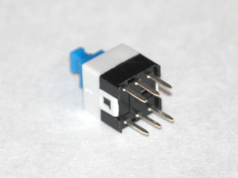 DPDT Push self-lock switch 6pin 7x7mm