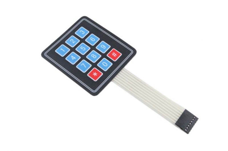 4x3 Matrix Soft Flexible Numeric Keypad