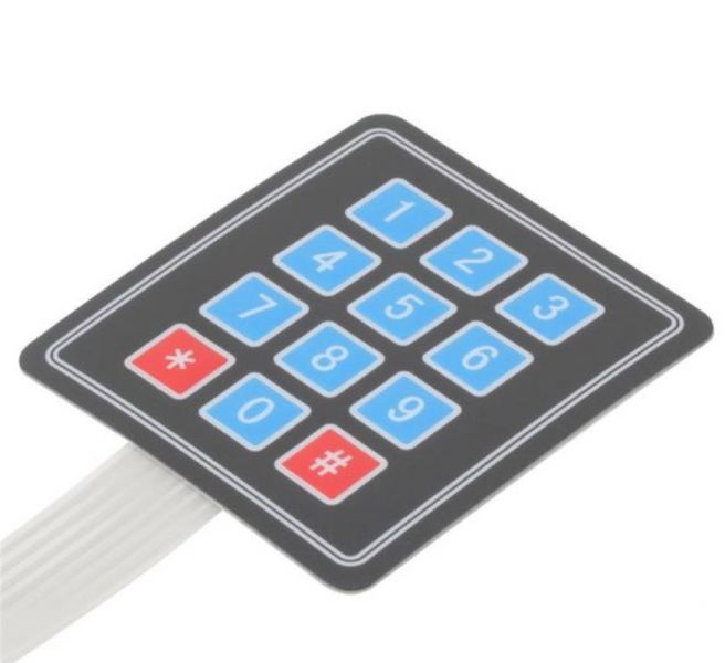 4x3 Matrix Soft Flexible Numeric Keypad