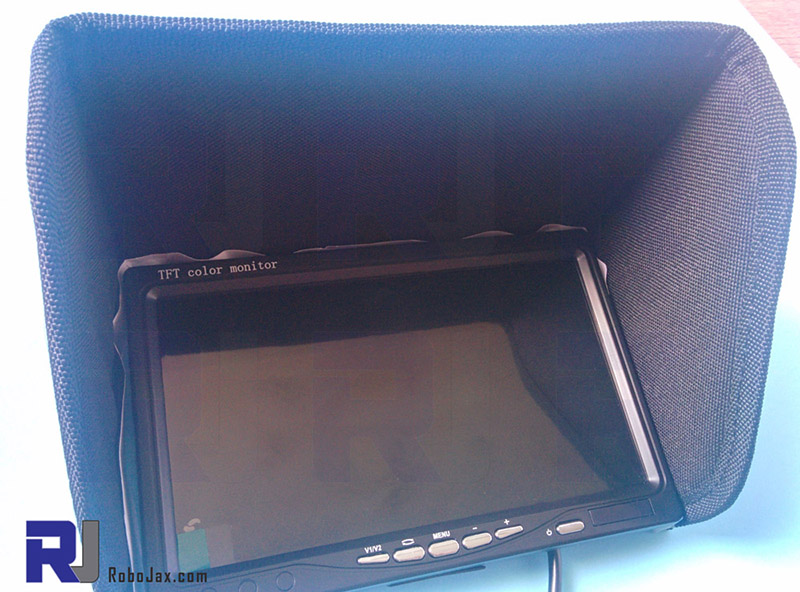 7-inch FPV LCD color monitor with sun hood