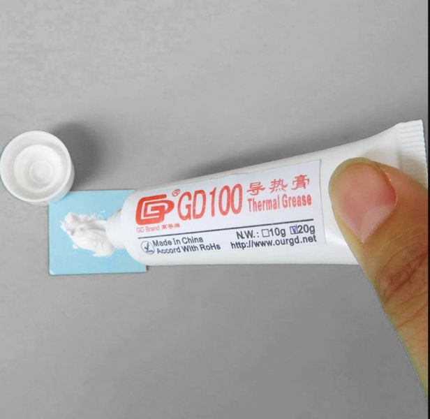 20g Thermal Grease GD100 Heat Sink Paste with Adhesive, White