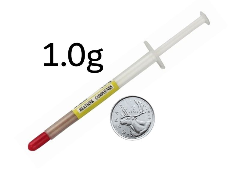 1.0g Syringe Heatsink Compound for CPU thermal transfer purposes