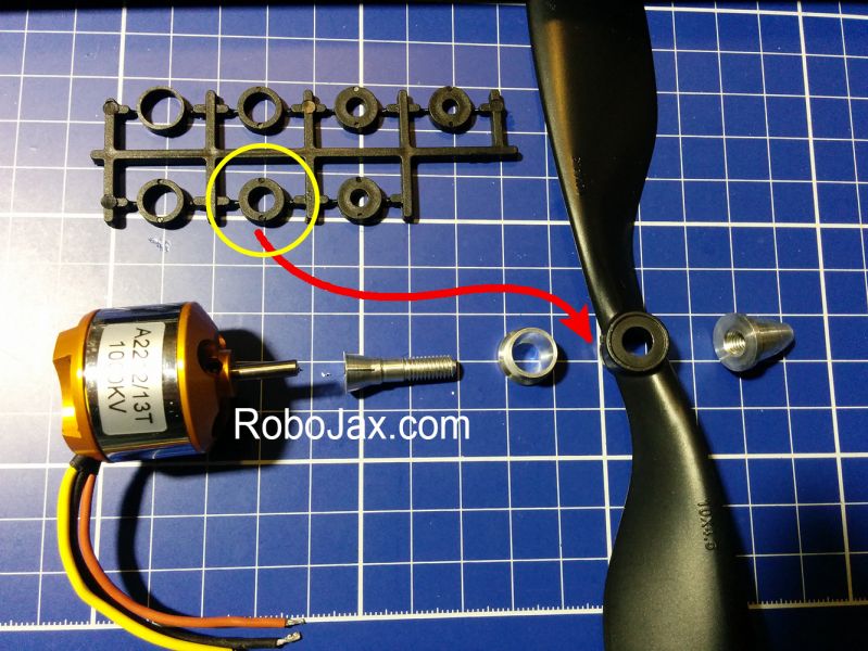 Installing A2212 and propeller