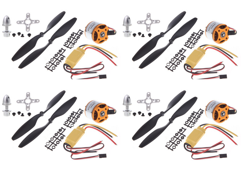 4x 1000kv Motors 30A ESC and Prop kit