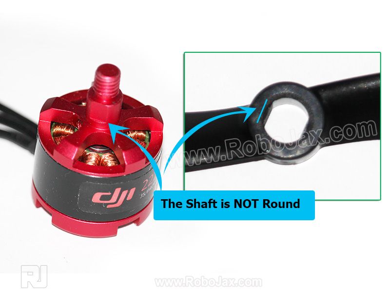 8045  Propeller shoiwn motor has no round shaft