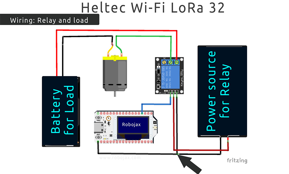 641_Heltec_Wifi_LoRA_Rotary_Encoder_wiring