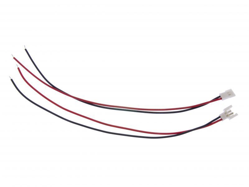 JST-DS LOSI 2-pin cable with male connector, 15cm, and female connector, 15cm (2 pcs)