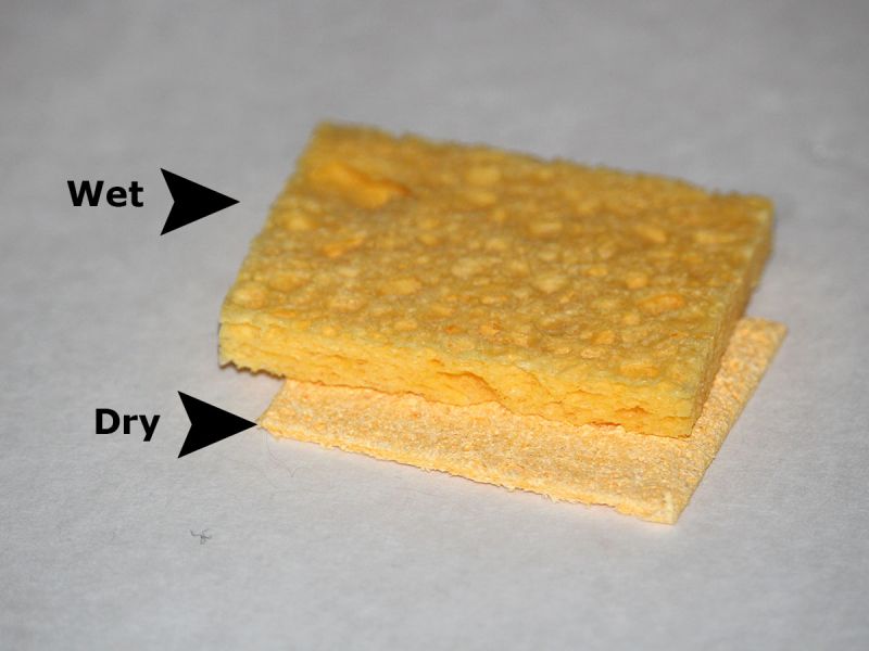 2pcs Electric Soldering Iron Tip Cleaning Sponge