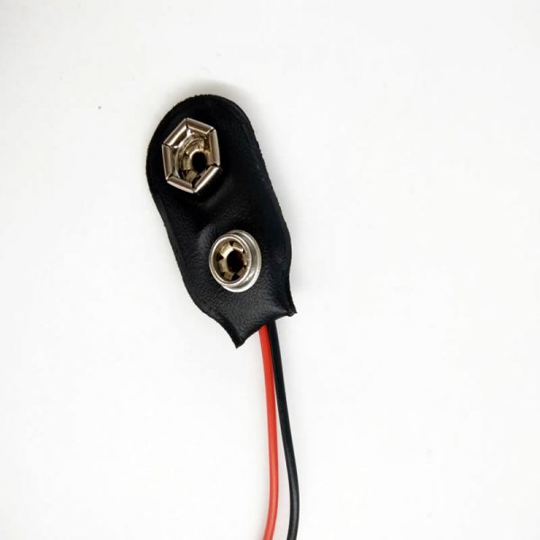9V battery snap connector with a 15cm cable