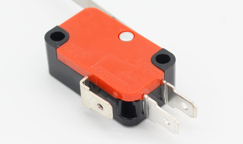 Limit switch, long straight OV-153-1C25 hinge lever type SPDT microswitch