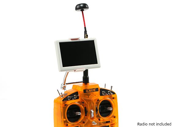 Little Pilot 5-inch 5.8 GHz FPV Monitor with mushroom antenna and built-in battery