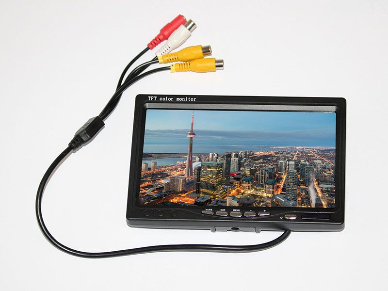 Complete FPV kit with 200mW transmitter, monitor, camera, and receiver