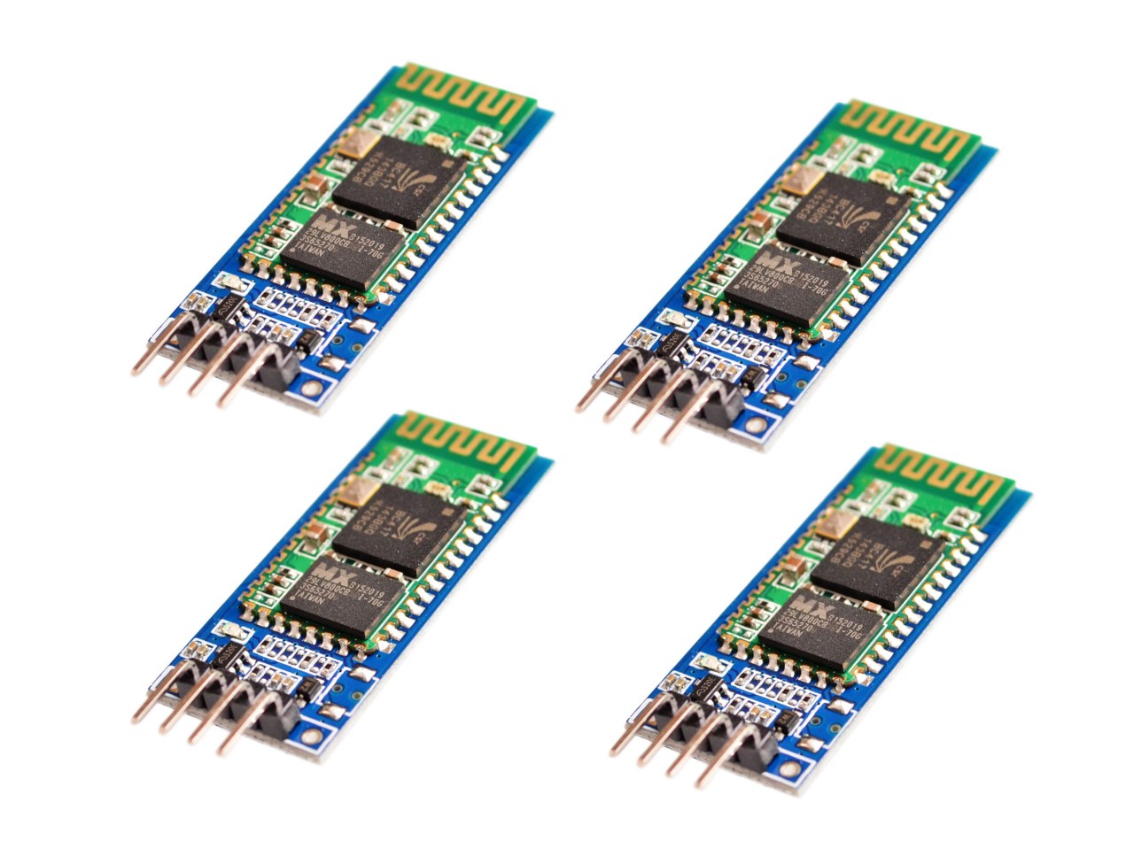 4pcs 6-Pin HC-06 Bluetooth RF Transceiver Module HC-06 for Arduino and Rasperry Pi