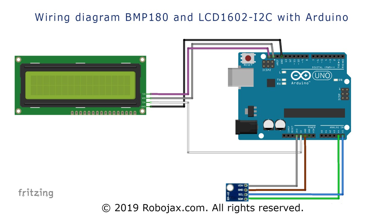 LcdBargraph-BMP180_LCD1602_wiring