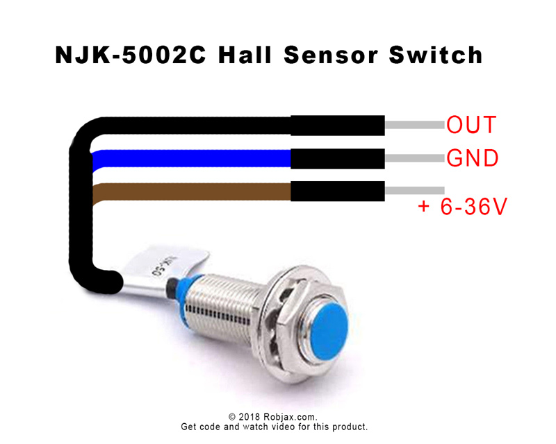 Arduino code to use NJK-5002C hall sensor Arduino code to use an NJK-5002C Hall sensor
