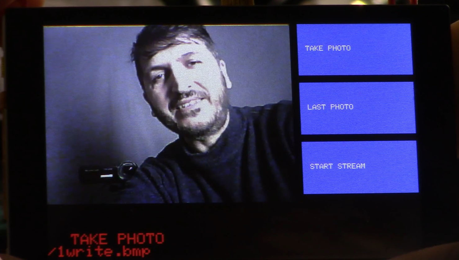 ESP32 TFT LCD module: Camera test