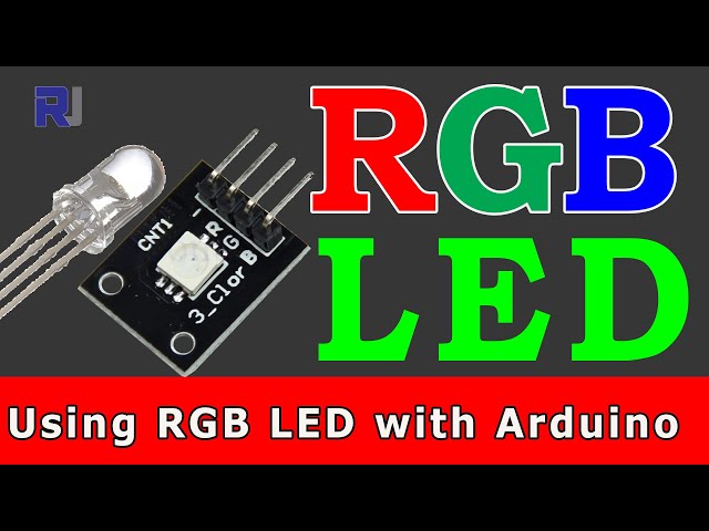 Video thumbnail for Lesson 58: How to use RGB LED with Arduino code calculate resistor value RJT127