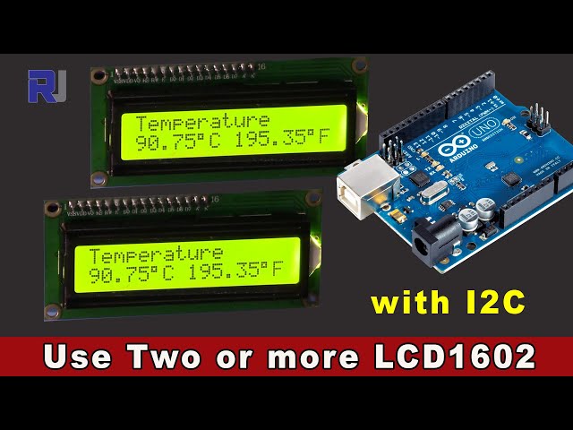 Video thumbnail for How to use two or more LCD1602 I2C modules with Arduino