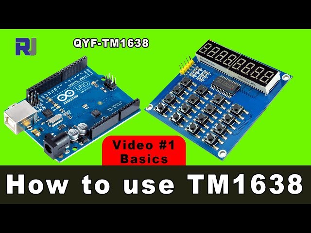 Video thumbnail for How to use TM1638 4 digit display (QYF) with code RJT21