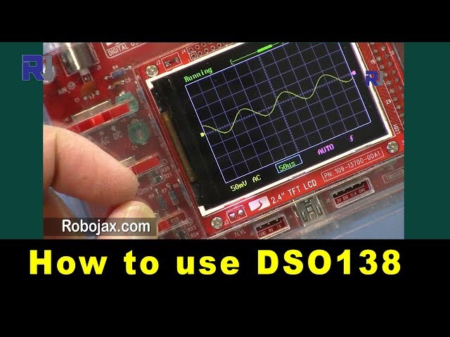 Video thumbnail for How to use JYE Tech DSO138 Digital Oscilloscope kit - RJT238
