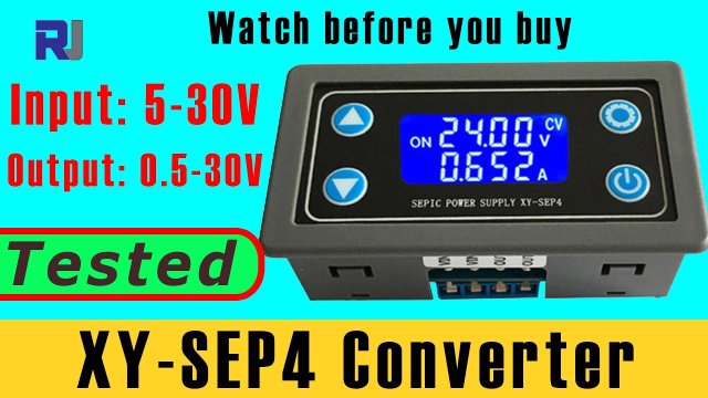 Video thumbnail for Review of XY-SEP4 4A Buck-Boost Converter Meter Charger with Display