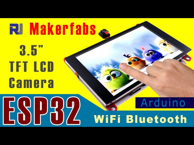 Video thumbnail for How to user Makerfabs ESP32 3.5" TFT Capacitive Touch with Camera - RJT362
