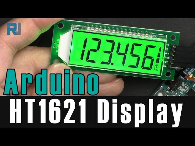 Video thumbnail for Using HT1621 6 Digits Seven Segment LCD Display | Lesson 103:  Arduino Step By Step Course - RJT427