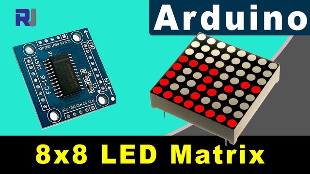 Video thumbnail for E3 Display text on 8x8 LED matrix with MAX7219 Arduino module RJT03