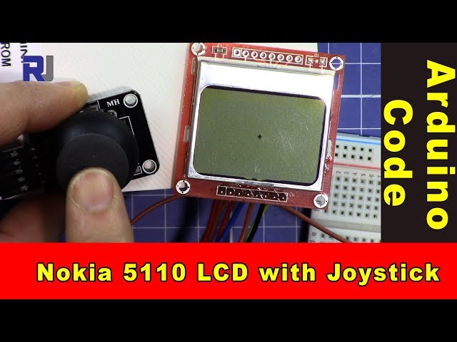 Video thumbnail for Using Nokia 5110 LCD screen with XY Joystick with Arduino RJT65