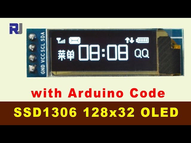 Video thumbnail for How to use SSD1306 128x32 OLED Display I2C with Arduino code