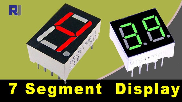 Video thumbnail for How to use LED seven segment display and calculate its resistors value  - RJT652